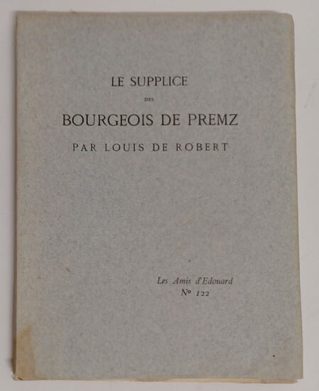 Robert de louis. Le supplice des Bourgeois... - Lot 111 - Villanfray & Associés