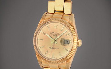 Rolex Oyster Perpetual Date, Reference 15007 | A yellow gold...
