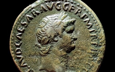 Roman Empire. Nero (AD 54-68). Æ Sestertius,Rome, AD 64