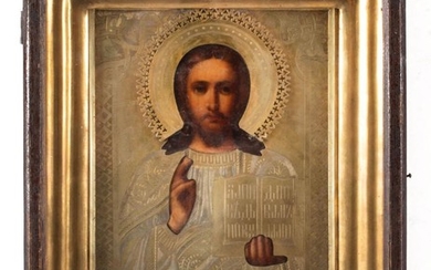 Russia, Christ Pantokrator, Icon, 19th/20th Century