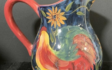 SUSAN WINGET Hand Painted Pitcher