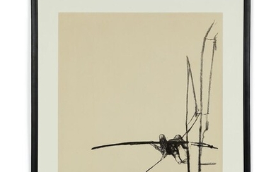 Sam SZAFRAN (1934 - 2019) Le funambule - 1970/71 Lithographie en noir sur Vélin crème