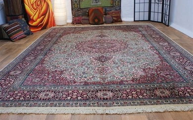 Schöner indische Kaschmir Seide - Carpet - 363 cm - 265 cm