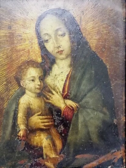 Scuola Italiana - Madonna con bambino