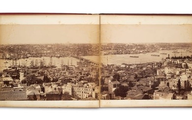 Sebah u. Policarpe Joailler, Jean Pascal Zehnteiliges Falt-Panorama von Konstantinopel. Panorama de