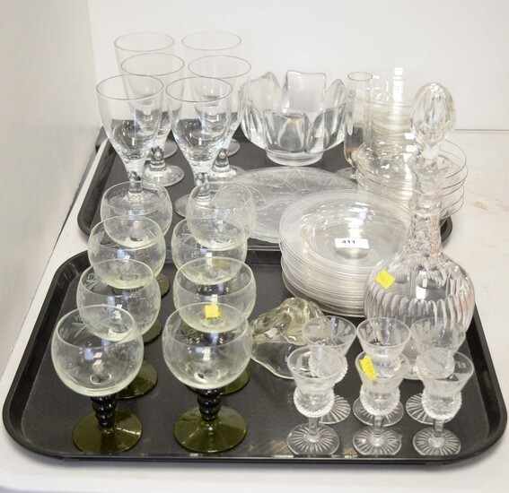 Selection of glassware.
