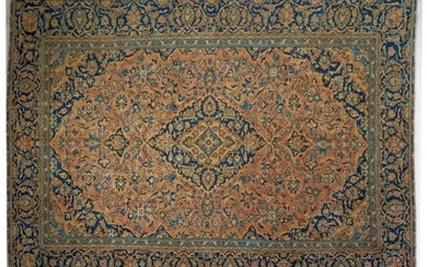 Semi Antique Persian Kashan Carpet, 8' x 11'.