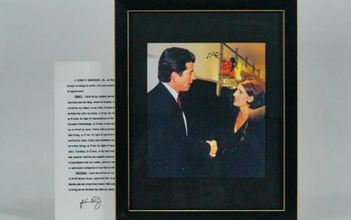 Signed Portrait of John F. Kennedy Jr.