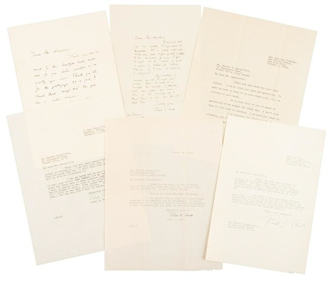 Signed letters from Pearl S. Buck to her illustrator