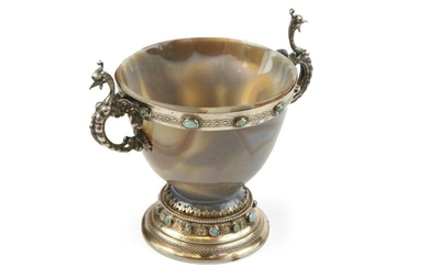 Silver and Agate Cup