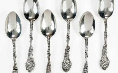 Six Gorham Versailles Sterling Spoons