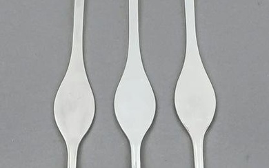 Six lobster forks, so called lobster pins, German, 20th c., master mark Robbe & Berking
