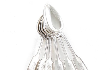 Southern silver spoons, William Carrington (6pcs)