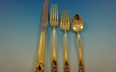 Spring Glory Vermeil By International Regular Size Place Setting(s) 4pc Gold