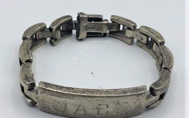 Sterling Silver Heavy Gauge Links ID Bracelet