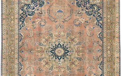 Stone-Washed Distressed Vintage 95X126 Oriental Wool Rug Antique Floral Carpet
