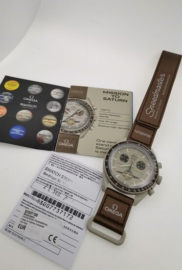 Swatch - Omega Speedmaster Moonswatch - Mission to Saturn - SO33T100 - Unisex - 2022