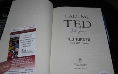 TED TURNER CALL ME TED JSA/COA SIGNED BOOK