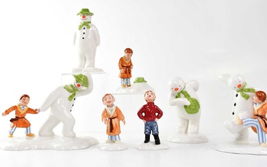 THE SNOWMAN; five limited edition Royal Doulton figures, comprising 'The...
