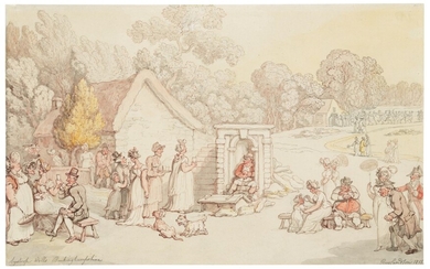THOMAS ROWLANDSON (LONDON 1756-1827), St Rumbold's Well at Astrop, Buckinghamshire