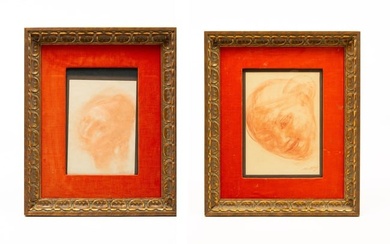 THREE PORTRAITS SIGNED "MARTIN G." (20TH CENTURY).