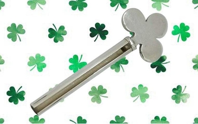 TIFFANY STERLING SILVER SHAMROCK TOOTHPASTE KEY SQUEEZE