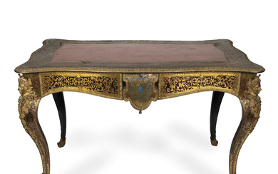 Tavolo da centro nello stile di Boulle, Francia, XIX secolo