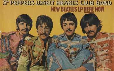 The Beatles A Rare Promotional Poster For The Album 'Sgt. Pepper's Lonely Hearts Club Band', 1967