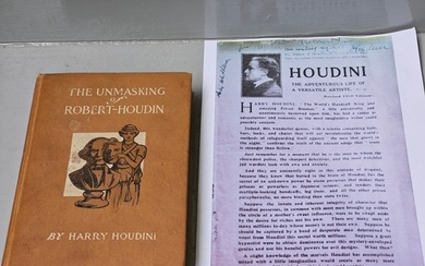 The Unmasking Of Robert-Houdin By Harry Houdini 1908 (Signed...