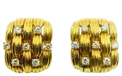 Tiffany & Co. Earrings 18K Gold Diamond