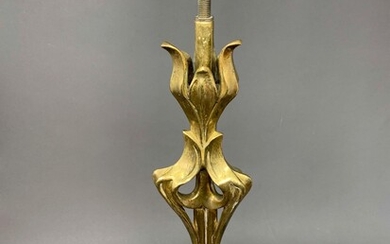 Travail Art Nouveau Pied de lampe en bronze... - Lot 11 - Delon - Hoebanx
