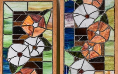 Two Stained Glass Panels.