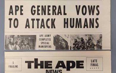 Two The Ape News POTA Beneath the Planet of the Apes newspapers