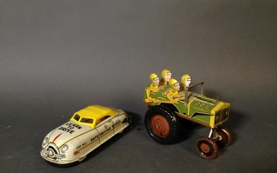 Two Vintage MARX Tin Litho Wind Up Toys