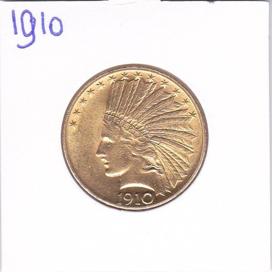 United States - 10 Dollars 1910 Indian Head - Gold