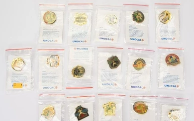 Unocal 76 California Baseball Pins Lot Of 16 All Unopened