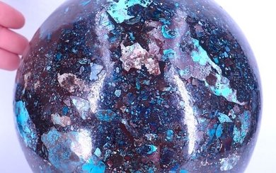 Very Rare Azurite, Chrysocolla & Malachite Sphere - 190×190×190 mm - 7037 g