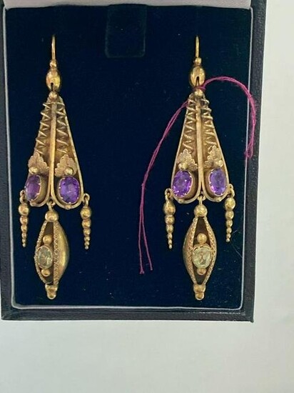 Victorian Amethyst Earrings