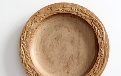 Vintage Hand Carved Wood Bowl