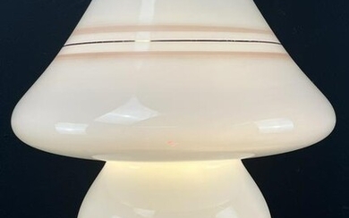 Vintage Murano Art Glass Mushroom Lamp