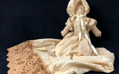 Vintage Prairie Cloth Rag Doll