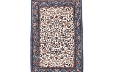 Vintage Style Classic Floral Kirman 4X6 Hand-Knotted Oriental Rug Foyer Carpet