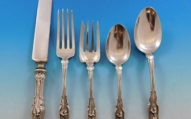 Violet by Whiting Sterling Silver Flatware Set For 8 Service 40 Pieces