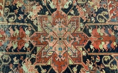 Vntg Room Size Handmade Turkish Wool Rug