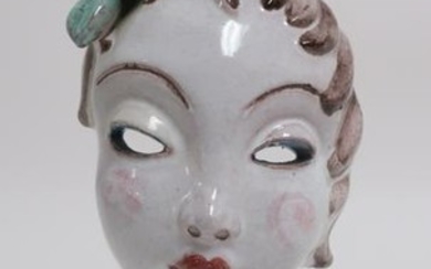 Walter Bosse, Austrian, 1904-1979, Ceramic Mask on
