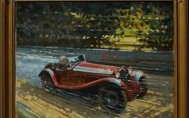 Willem Heytman (Active 1950, Dutch), "1932 Alfa Romeo,"