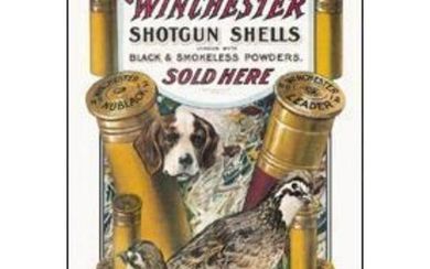 Winchester Dog & Quail Vintage-Style Pub Bar Metal Sign