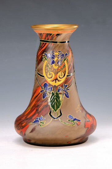 vase, France, Legras, 1920s, multilayer glass with...