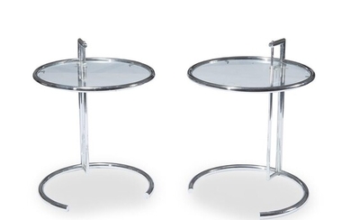 AFTER EILEEN GRAY (IRISH-FRENCH, 1878-1976) PAIR OF E-1027 STYLE...