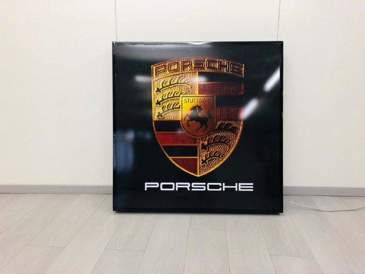Porsche 100x100 illuminated sign
